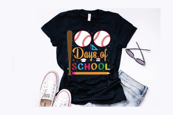 100 Days of School Baseball Design Review