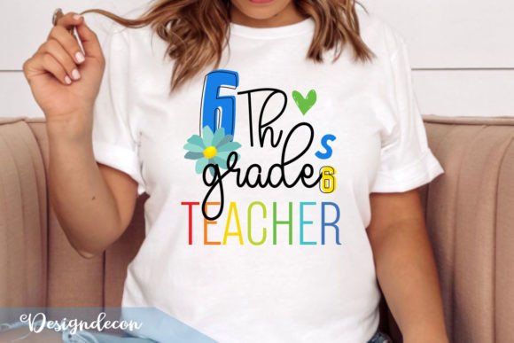 6th Grade Teacher Retro Sublimation Png Review