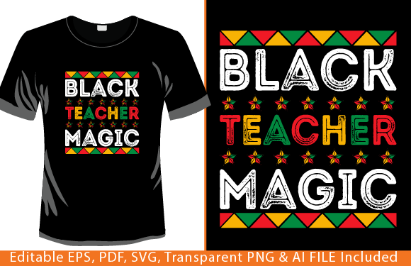 Black Teacher Magic Shirt: A Bold Embroidery Choice