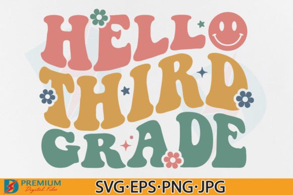 Hello Third Grade SVG: Retro Teacher Design Review