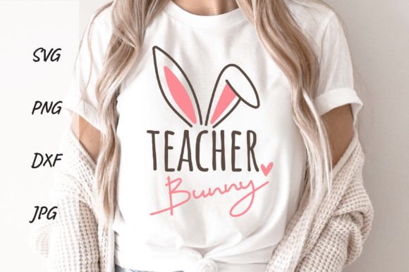 Hoppy Teacher Easter SVG for Creative Embroidery