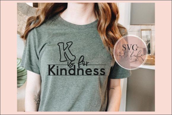 K is for Kindness SVG: A Heartwarming Embroidery Design