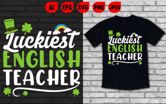 Luckiest English Teacher T-Shirt Design Review