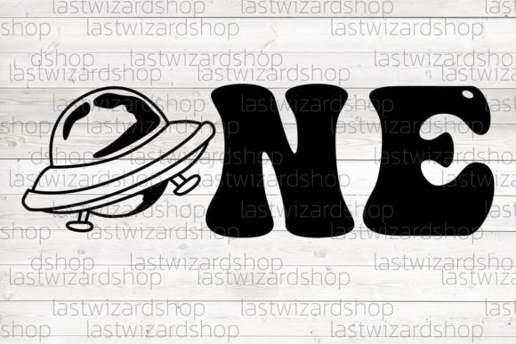 One with UFO Svg: A Stellar First Birthday Design