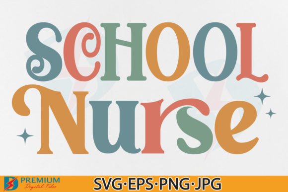 Retro School Nurse Design for Custom Gifts