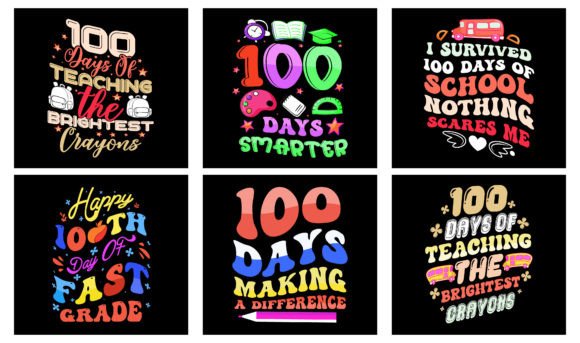 Review of 100 Days of School T-shirt Design Bundle