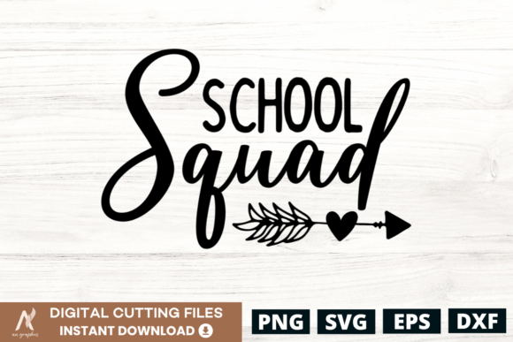 School Squad SVG PNG: A Versatile Embroidery Design