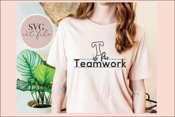 T is for Teamwork SVG: A Versatile Embroidery Design