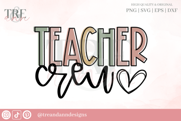Teacher Crew SVG PNG EPS DXF: A Charming Design for Educators