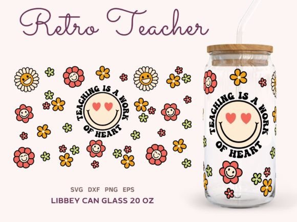 Teacher Libbey Can Glass 20oz SVG Review