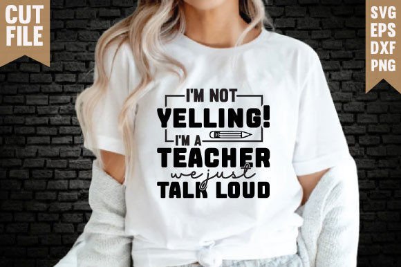 Teacher Talk Loud: A Bold Embroidery Design